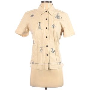 Embroidered Nautical Two-For-One Shirt